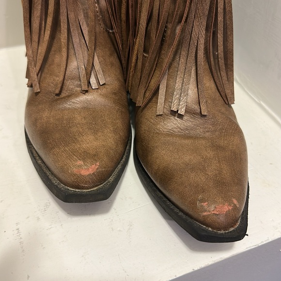 Roper Brown Fringe boots - Picture 4 of 5